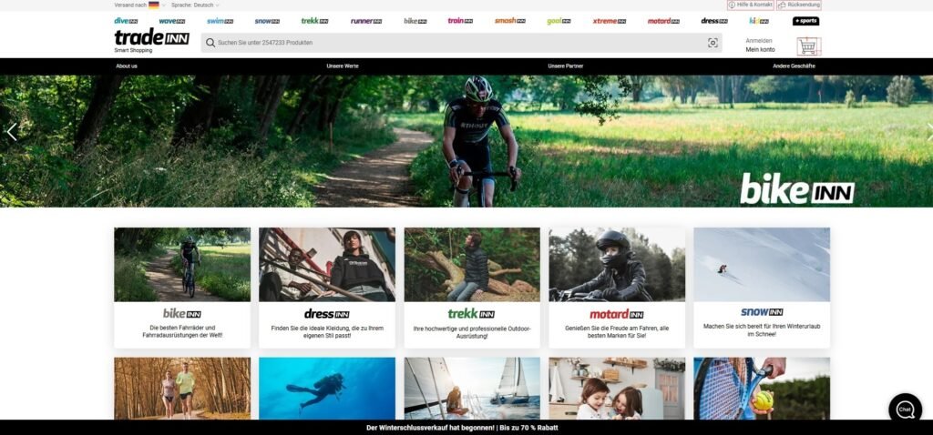 TradeINN : Ihr Experte für Sportartikel und Outdoor-Produkte