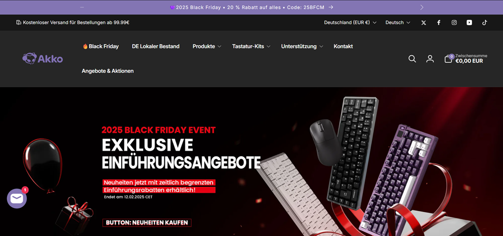 10 % zusätzlicher Rabatt 1 Akko Gutscheincode